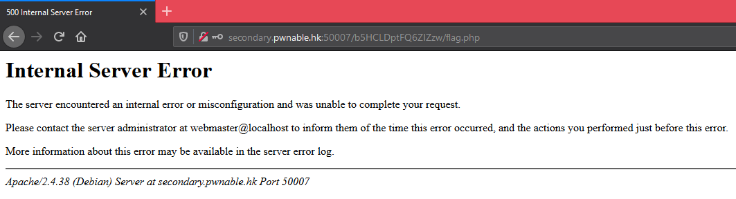 500Internal Server Error